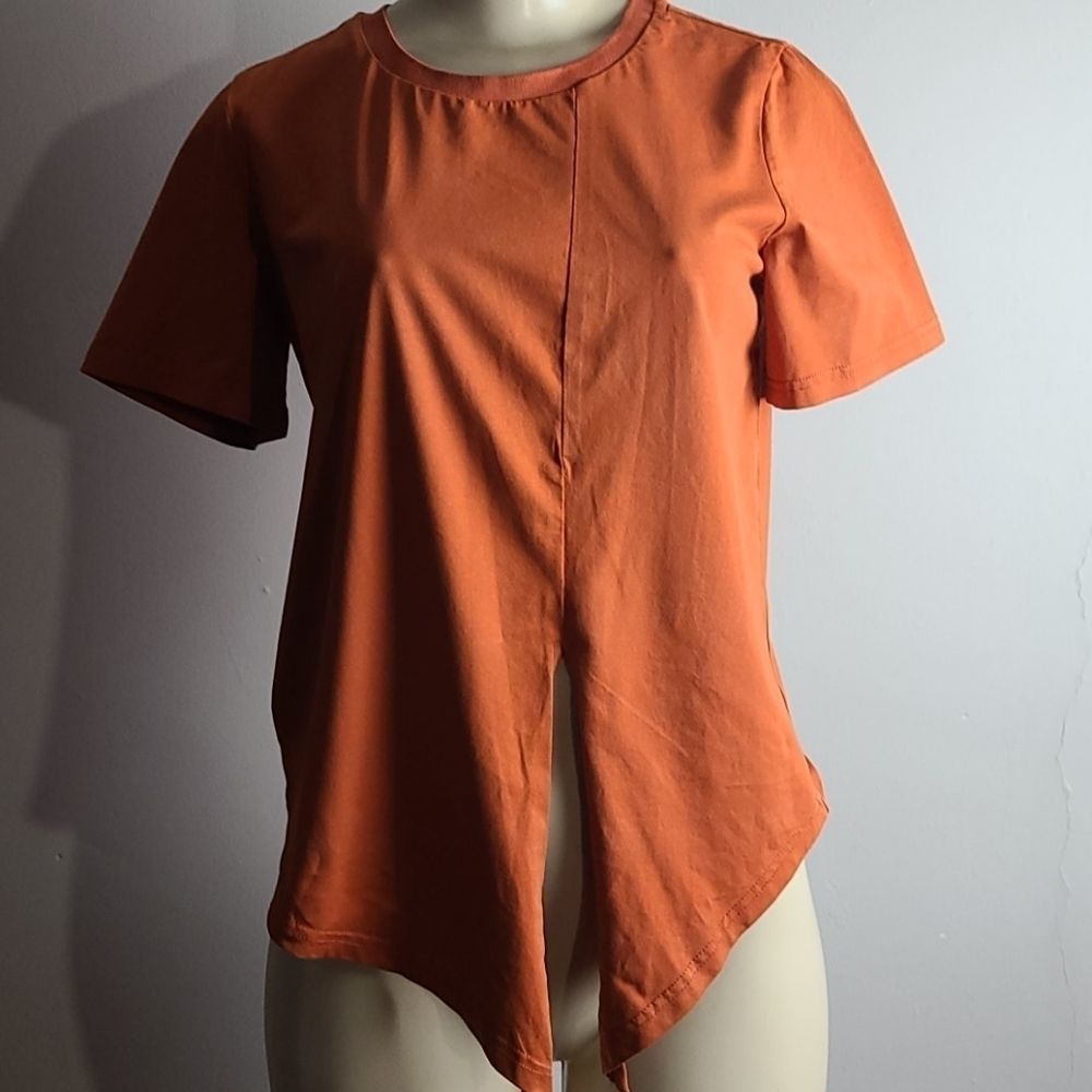 VIMLY Burnt Orange Shirt Size S